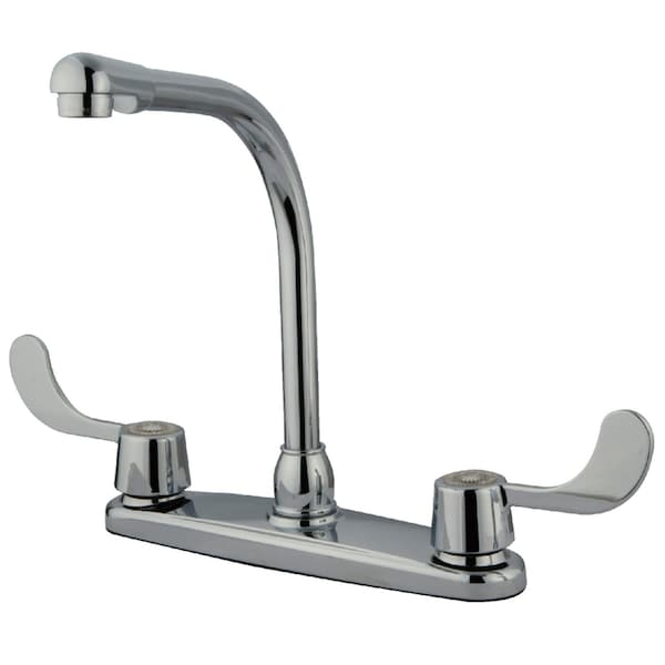 Kingston Brass KB761 8" Centerset Kitchen Faucet, Polished Chrome KB761 - main
